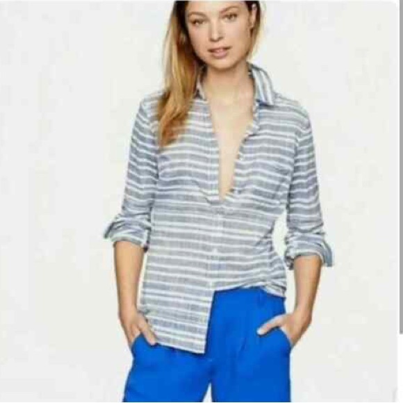 Jcrew chambray striped button up - Picture 12 of 13
